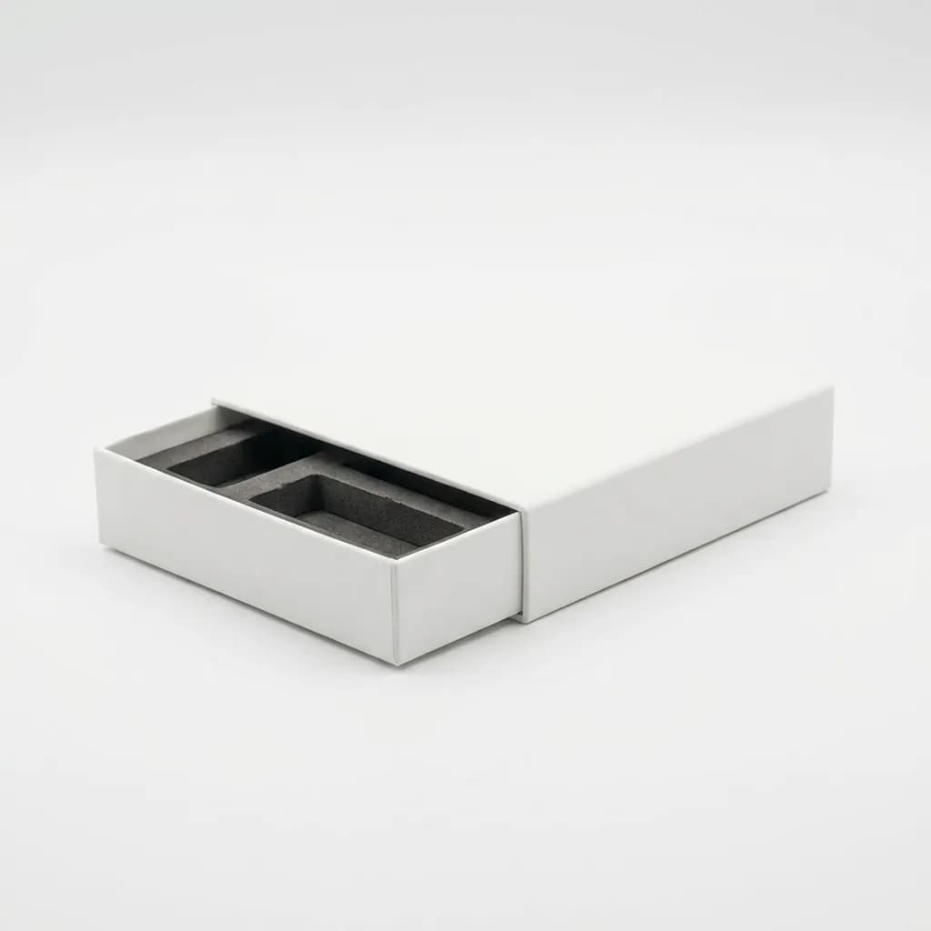Slim Drawer box: Vape pens, pre-roll packaging, cartridge sleeves, flat cosmetic palettes